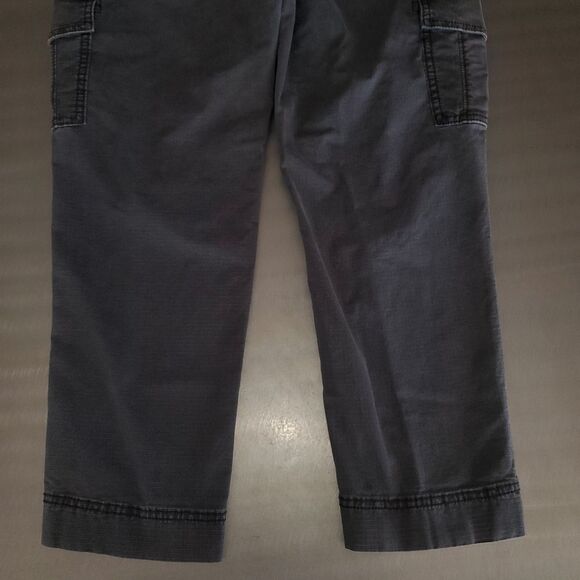 Anthropologie Jennie Ripstop High Rise Cargo Ankle Pant Washed Black Utility 28 - Picture 6 of 14